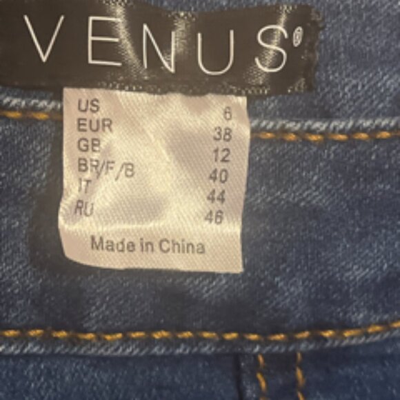Venus Split Detail Boot Cut Jeans Size 6 - Picture 3 of 4